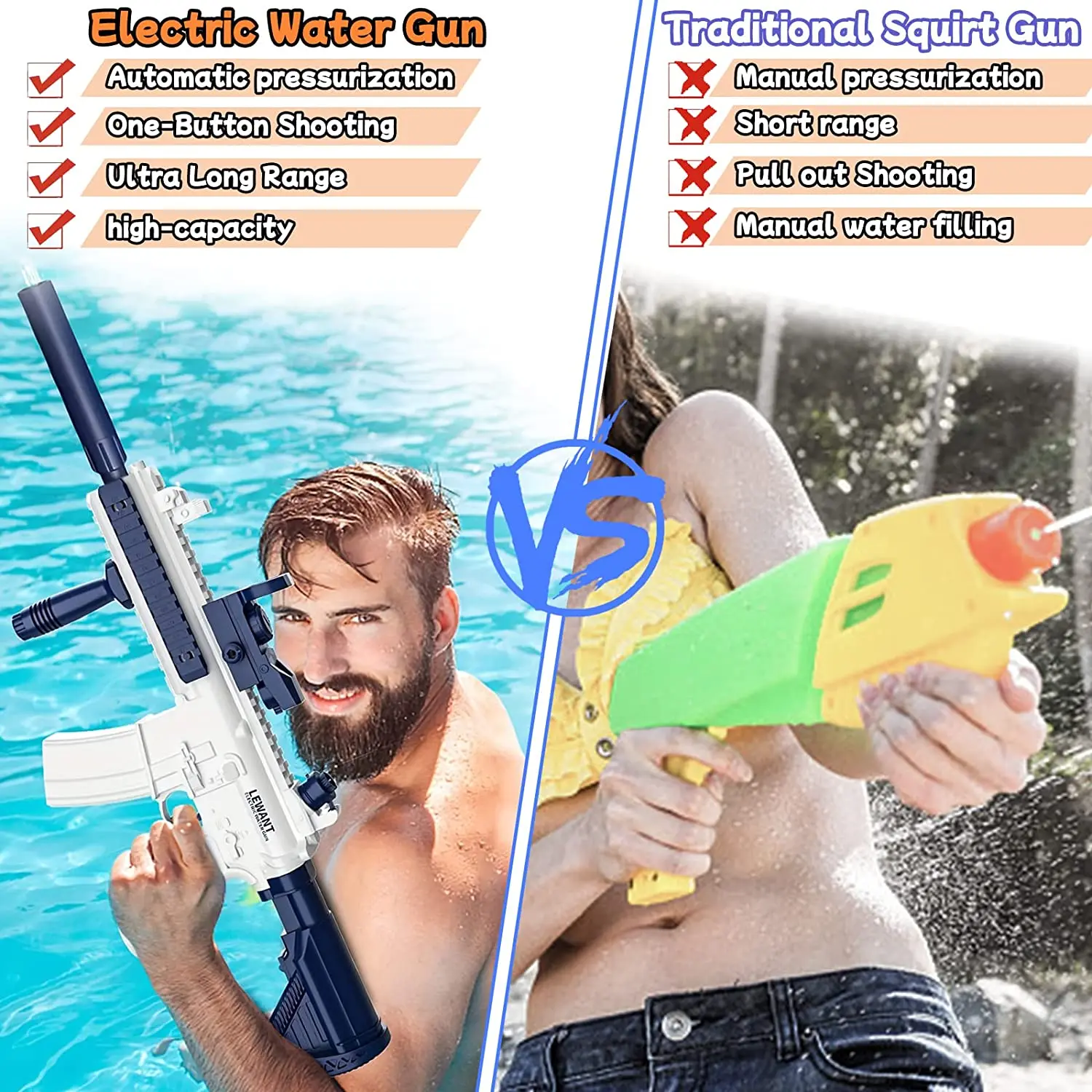 M416 مدفع المياه الكهربائية غلوك كامل التلقائي مسدس لعبة اطلاق النار في الهواء الطلق شاطئ الماء شاطئ لعبة بندقية للأطفال بنين بنات الكبار #3