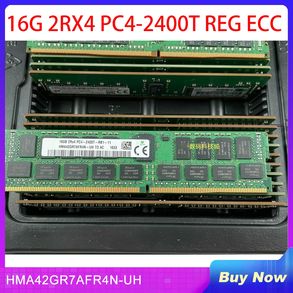 

1 PCS 16G 2RX4 PC4-2400T REG ECC For SKhynix Server Memory HMA42GR7AFR4N-UH