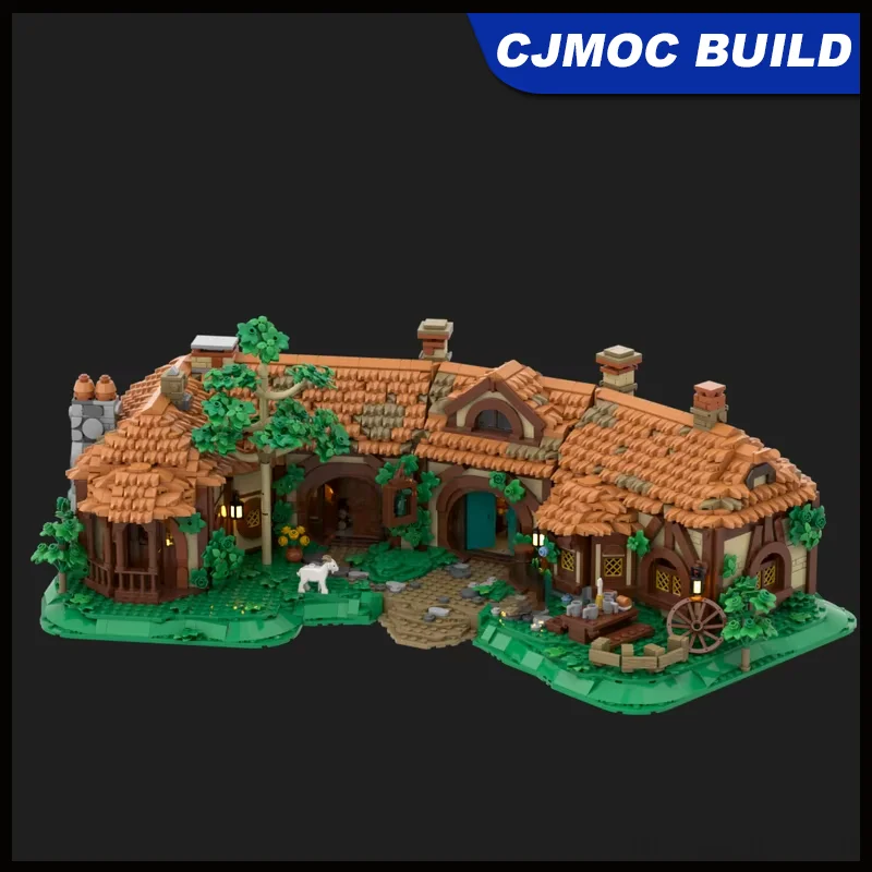 

5980pcs MOC Lord Rings Movie Green Dragon Inn Model Building Blocks DIY Gift Creative Collectible Display Toy MOC-231009
