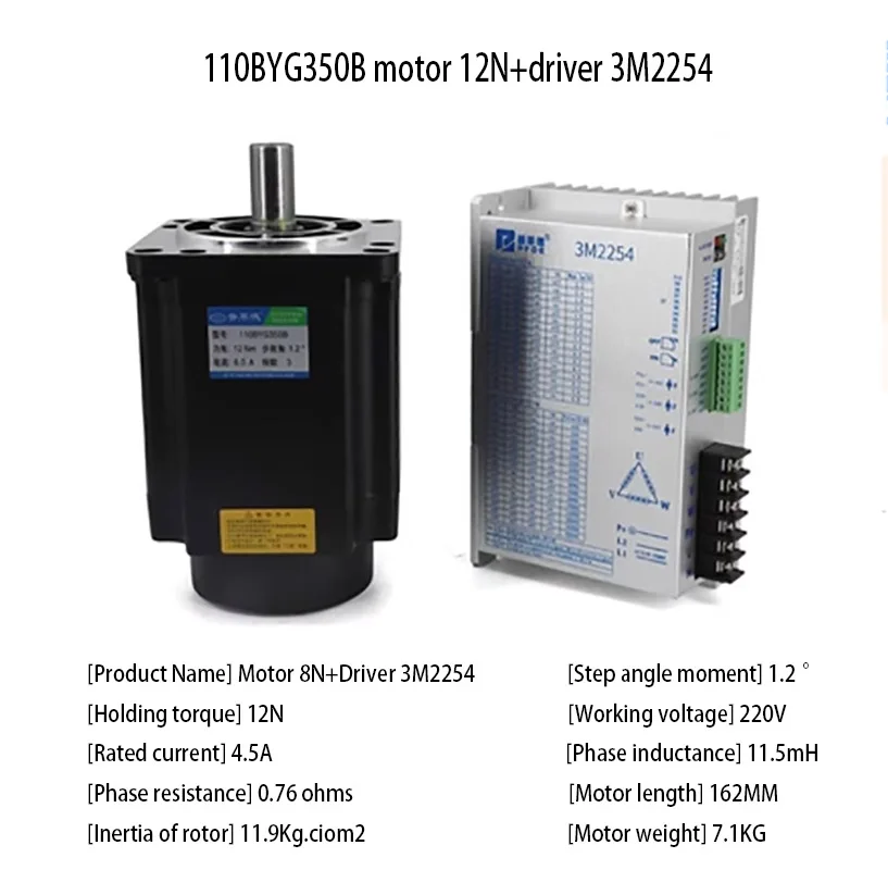 ثلاث مراحل السائر المحركات مجموعة ، 110BYG350 8N 12N 16N 20N سائق 3M2254 ، 110BYG350