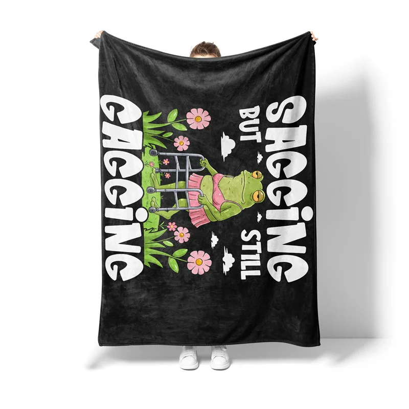 Gaslight Gatekeep Girlboss Sagging But Still Gagging Throw Blanket for Women Men Girls Boys Kids Pets Dogs Cats Couch Sofa