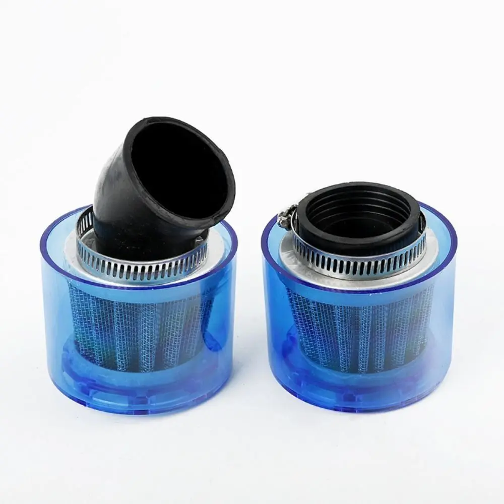 35/38mm Motorcycle Air Filter Splash Proof Bend Elbow/Stright Motorbike Pod Cleaner Universal with Plastic Cover