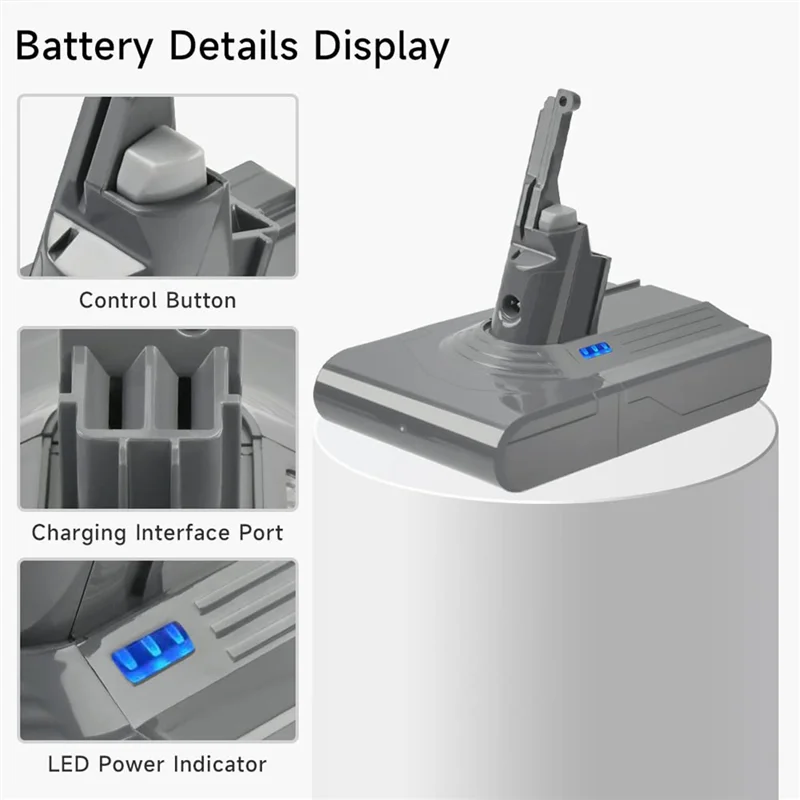 21,6 V wymień adapter baterii V8 + filtr wstępny na baterie Dyson V8 V8 Absolute V8 odkurzacz dla zwierząt akumulator