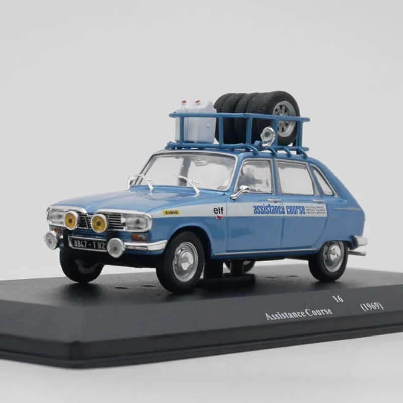 Ixo escala 1:43 16 curso de assistência 1969 veículo de resgate de corrida modelo de carro de liga clássicos lembrança para adultos presente exibição estática