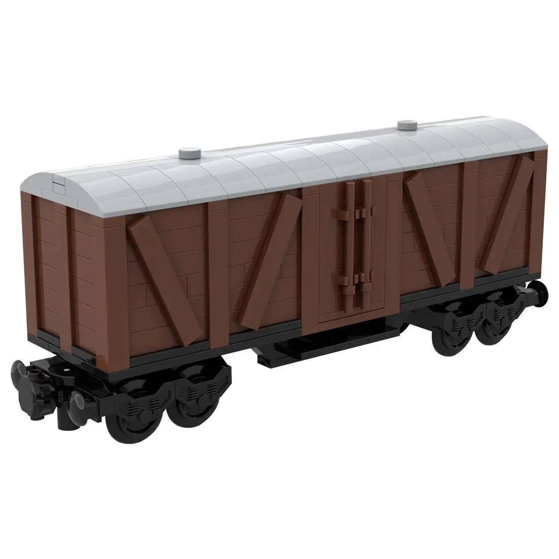 

Custom MOC-78793 7 Stud Wide Old Style Box Car 4 Axis Train 421 Parts Kids Gift