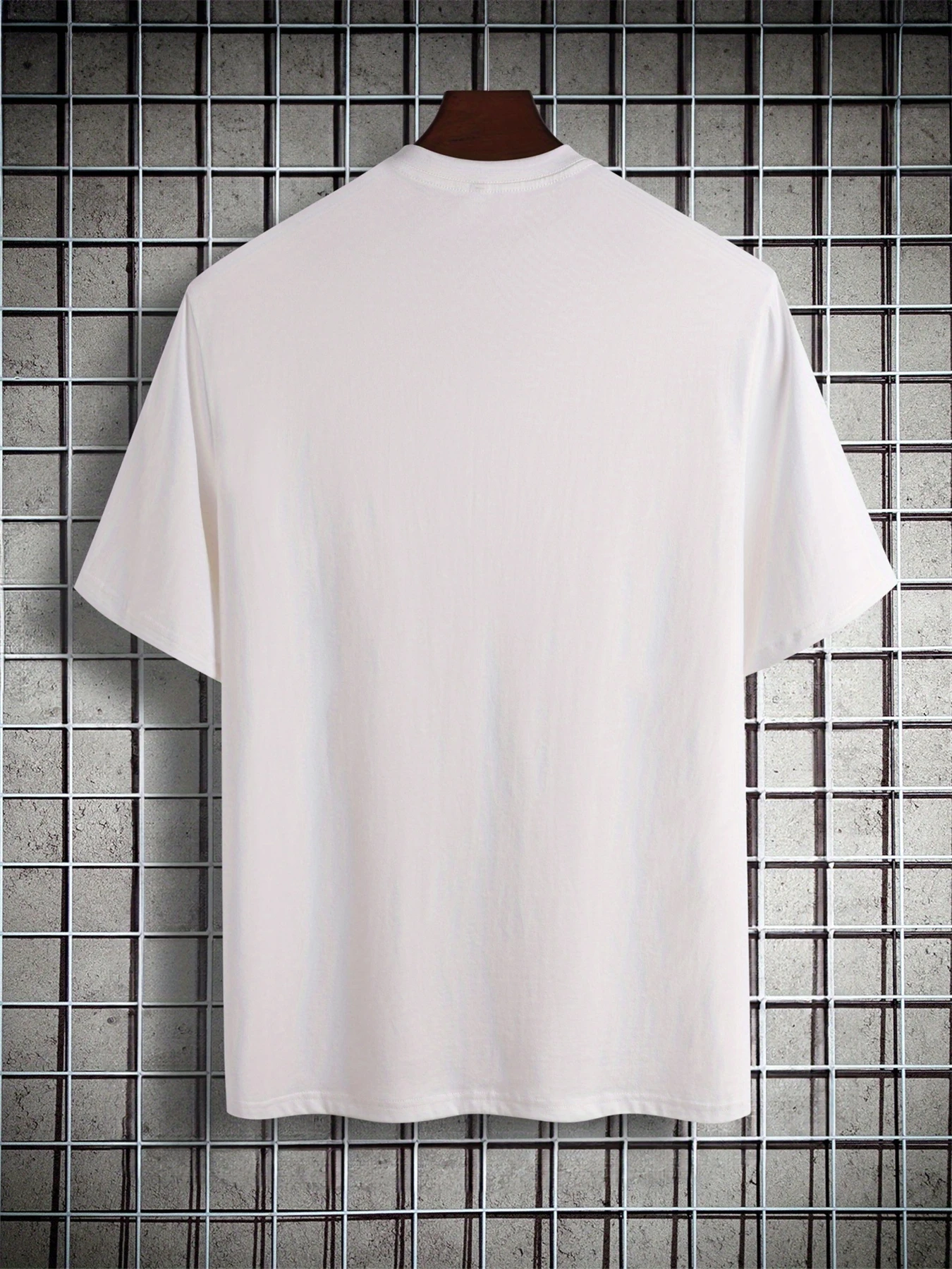 تي شيرت رجالي صيفي 100 قطن كاجوال فضفاض يحافظ على موقف إيجابيًا مطبوع عليه حروف رياضية برقبة دائرية وأكمام قصيرة