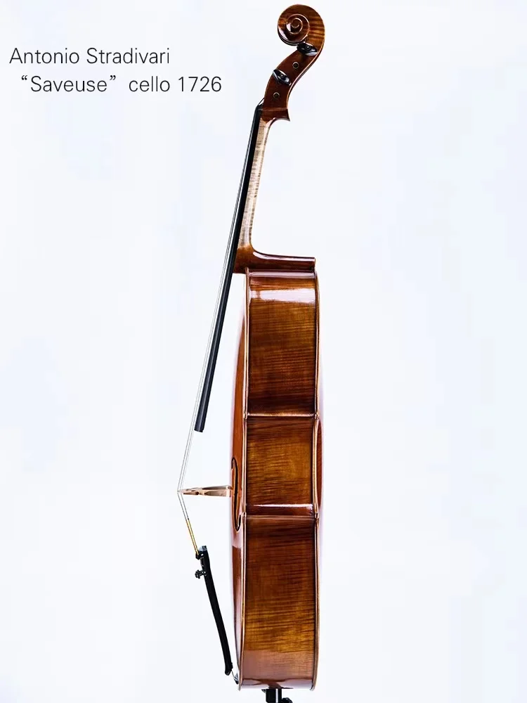 In Stock Flame Maple Cello Practice Tiger Pattern Professional Cello Wholesale Professional Level Spruce Wood Instrument