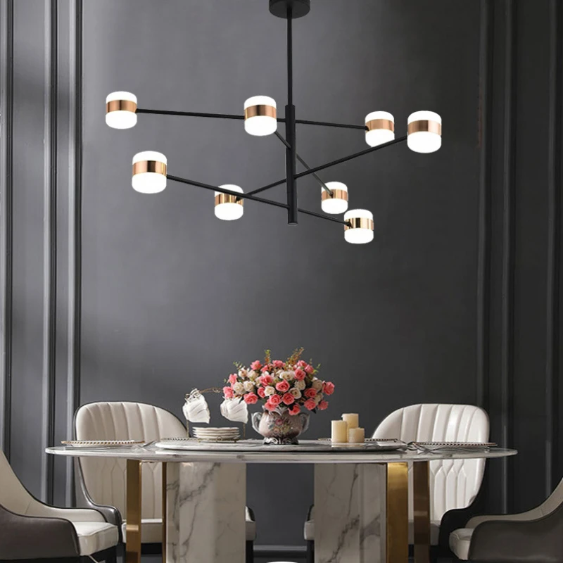 البساطة الثريات الجديدة لتناول الطعام غرفة المعيشة المطبخ بهو فيلا معرض مكتب غرفة نوم بار داخلي المنزل مصابيح تعليق للزينة #1