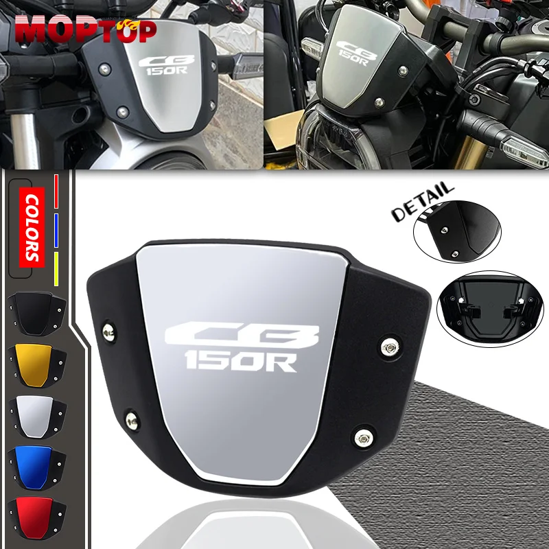 

Motorcycle Windshield WindScreen Visor Front Screen Wind Deflector Accessories For Honda CB125R CB150R CB 125R 150R 2018-2023