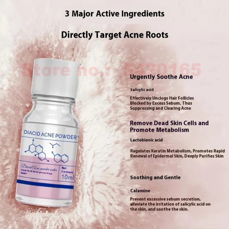 Salicylic Acid Solution Essence Shrink pores and Acne Spot Removing Shrink Pores Oil-Control Brighten Face Skin Makeup