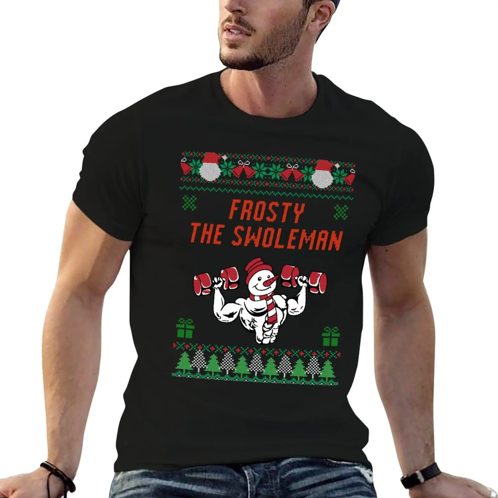 

Frosty the swoleman Liftmas T-Shirt t shirt man plain man t shirt graphic T-Shirt