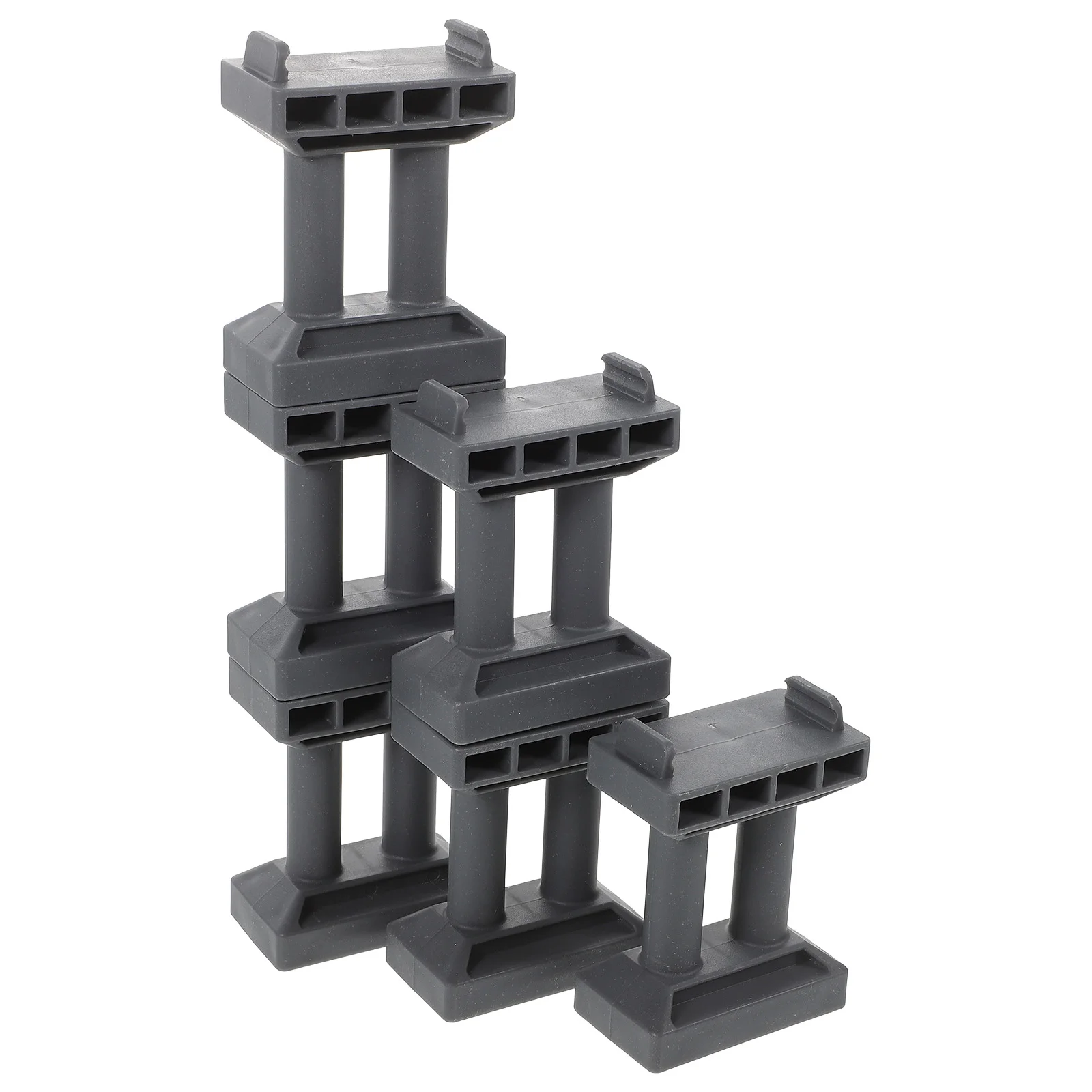 6 Pcs Rail Pier Accessories Bridge Toy for Kids Support Model Games Decorate Children Grey DIY Railway Scenery