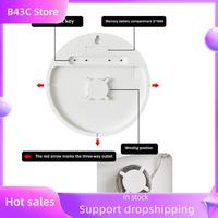 B14C 10 Inch Digital Wall Clock With LED Display Remote Control Adjustable Brightness Digital Alarm Clock/Temp/Calendar/Date