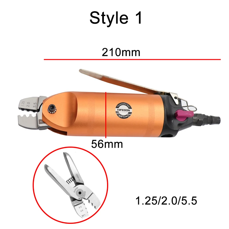 Pneumatic Air Crimping Pliers Shear Cutter Tools Metal for Wire Connector Terminal Nipper