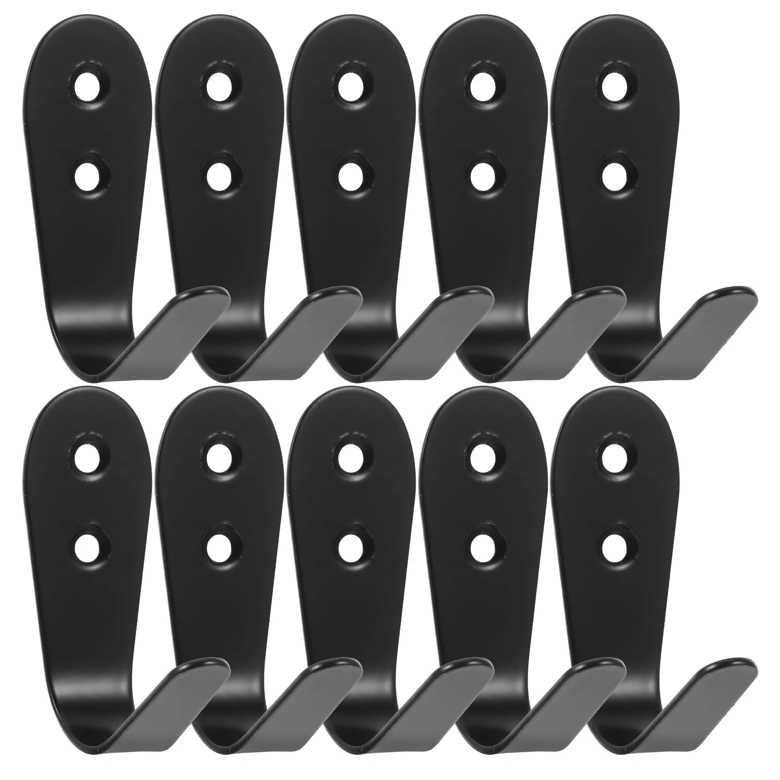 

12Pcs Wall Mount Hooks Heavy Duty Storage Hooks Metal Hook For Hanging General Purpose Hooks Sleek Design Home Decor Household