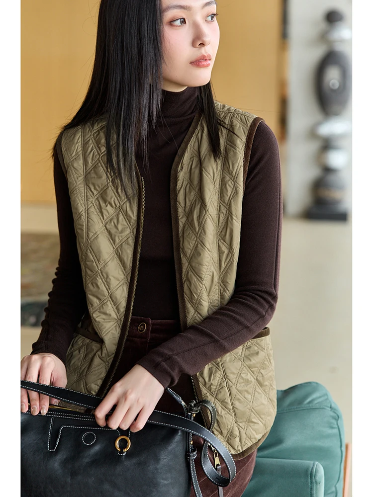 

Теплый верблюжий пуховый жилет Jaet, легкий одяг, повседневный цветной Blo Ningxia jian, модный женский стеганый жилет, пальто