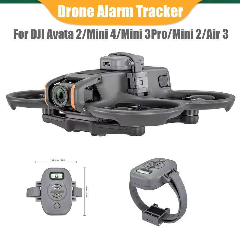 Drone Tracker Locator Universal Positioning Finder for DJI Mini 4 Pro Air 3S Avata 2 Mavic 3 Pro 120dB Alarm Anti Lost Accessory
