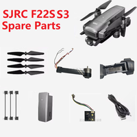 SJRC F22S S3 RC Drone Spare Parts Accessories Propeller Front/Rear Motor Arm Charging Cable Body Shell Skid Landing ESC Gimbal