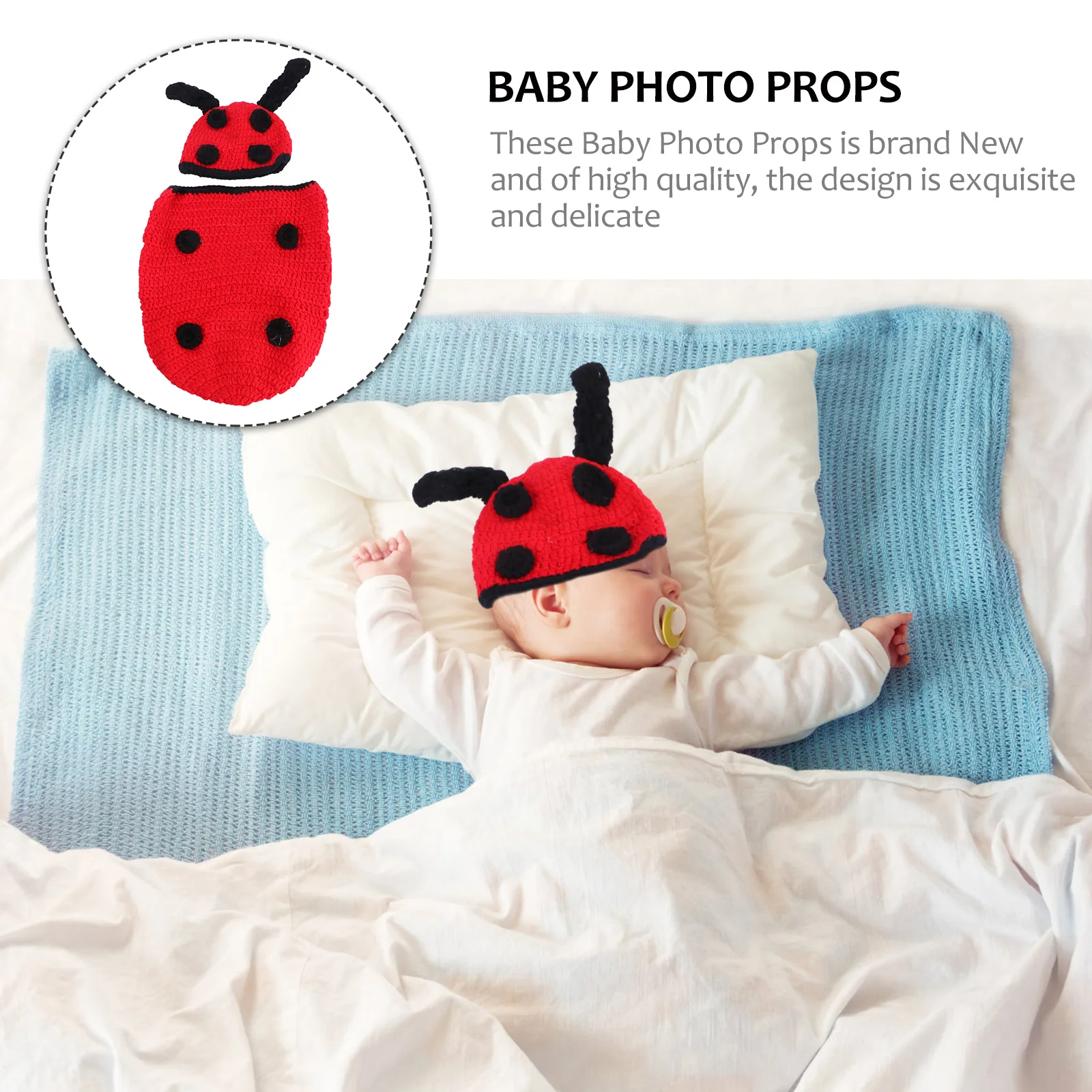 

Hand Made Beetle Sleeping Bag Photo Props Wrap Photography Outfits
