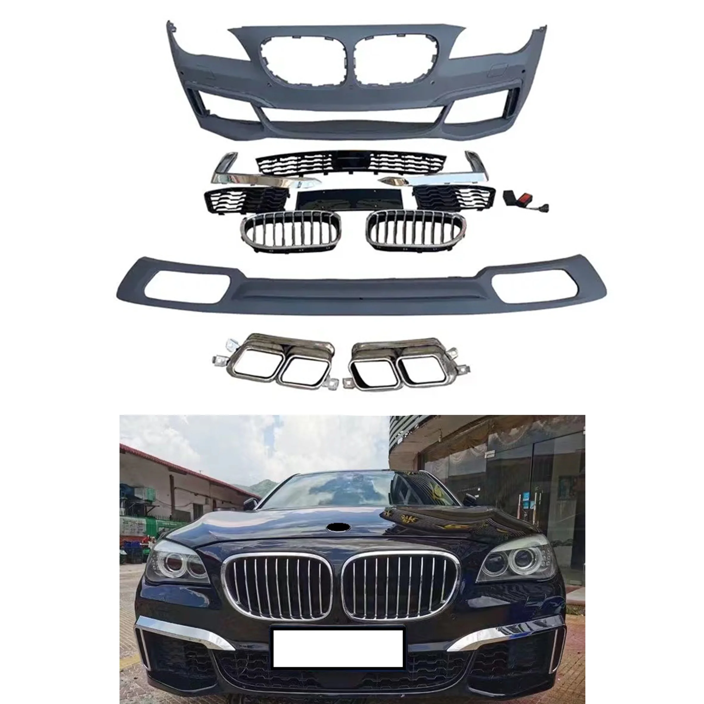 

Factory supply car accessories bumper M760 Body kit for 7 series F01 facelift front rear diffuser