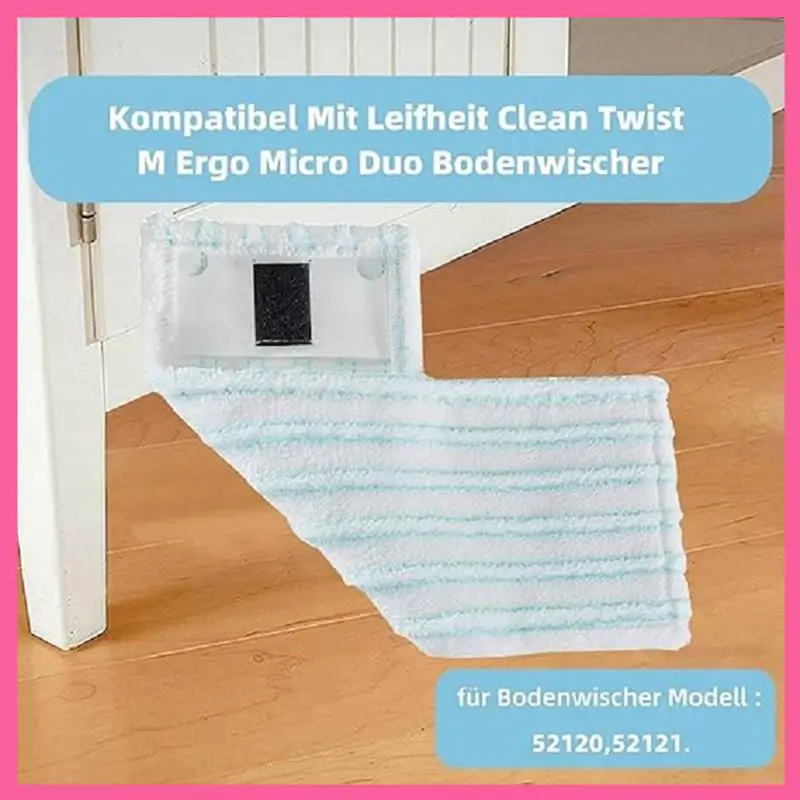 

ABNM 10 Pcs Suitable For Leifheit Steam Mop Leifheit Clean Twist M Replacement Spare Parts Rag