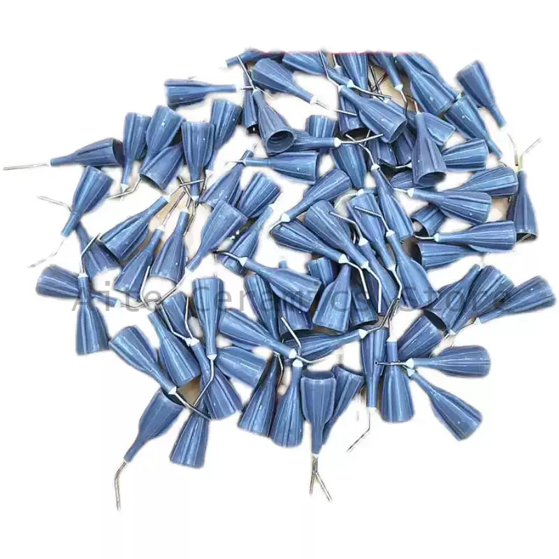 100pcs Dental Flowable Composite Resin Tips Delivery System Applicator Tips Disposable Mixing Nozzles for Light Cure