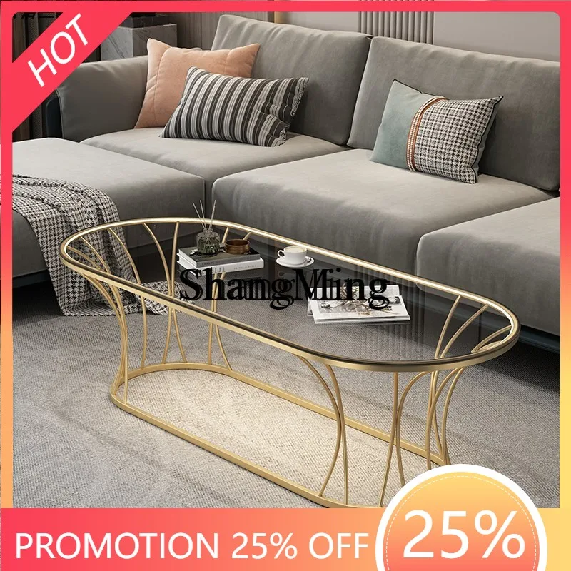 

CL glass coffee table simple modern living room home creative tempered small tea table