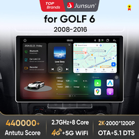 Junsun V3 Plus 2K Android 13 Wireless CarPlay Android Auto Car Intelligent Systems for GOLF 6 2008-2016 7870 Autoradio