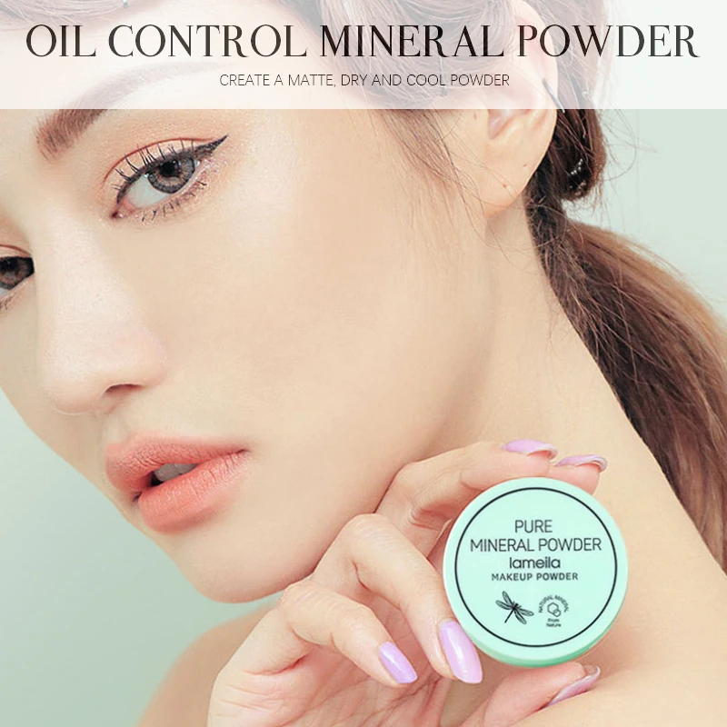 Loose Powder Velvety Smooth Oil Control Matte Waterproof With Puff Makeupe Sweat Proof Cosmetic Transparent