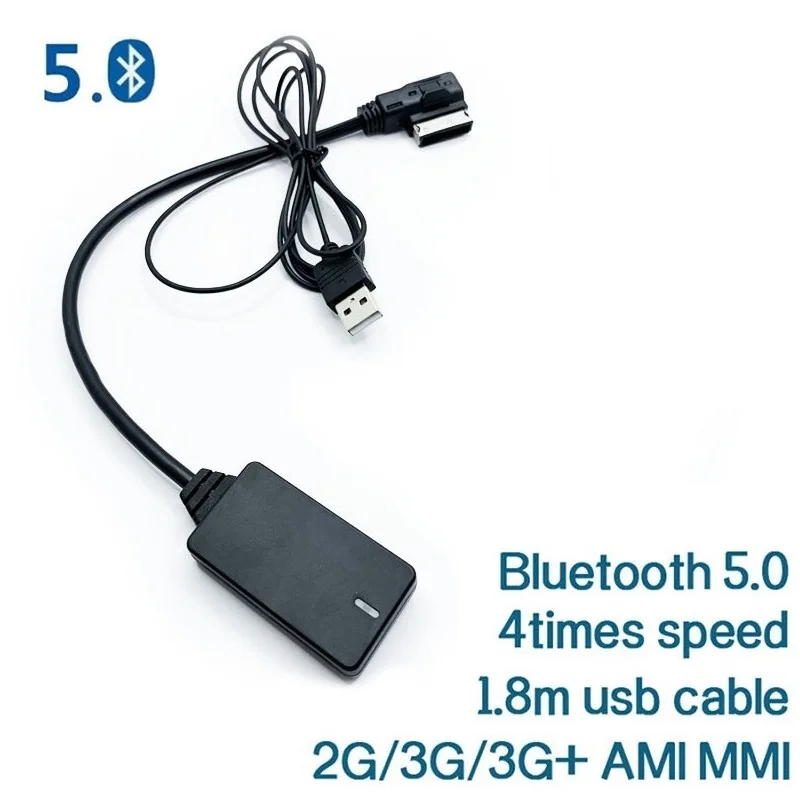 New Wireless Bluetooth 5.0 AUX Cable Adapter Audio For AMI MMI MDI 2G 3G 3G+ Radio