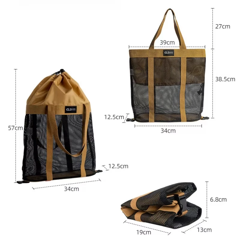 Camping Storage Tote Bag Home Outdoor Eco Shopping Bag Portable Eco Large Capacity Folding Folding Storage Bags New