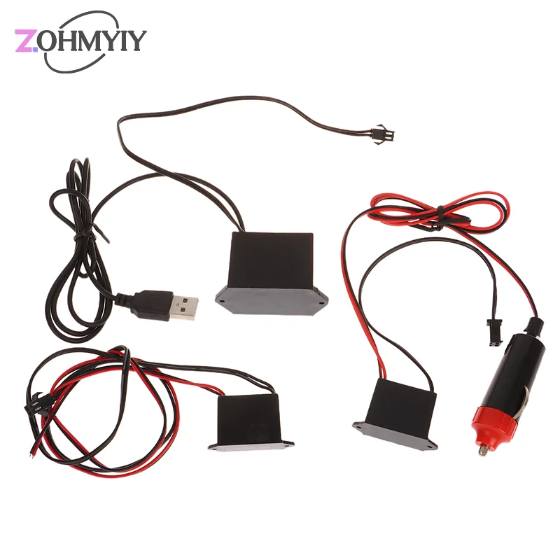 1PCS Battery Driver Inverter Car Cigarette Controller EL Wire Splitter Connectors EL Wire