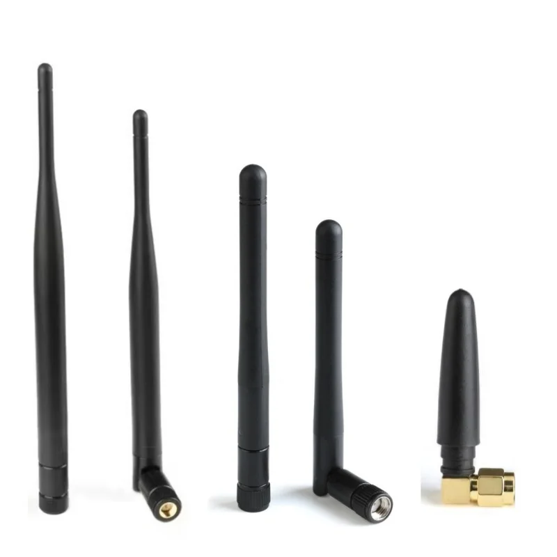 2pcs 3dBi 6dBi 2.4G Bluetooth WiFi Wireless Monitoring ZigBee Module Router Network Card Small Foldable Rubber Duck Antenna