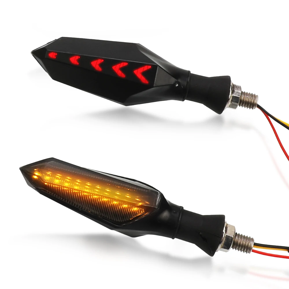 Motorcycle Turn Signal Lights Triangle LED Turn Signals Indicators For Yamaha YZF R1 2004 2009 R6 2000 2001 2002 2003 2004 2005