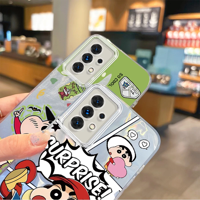 C-Crayon Shin-chan Cartoon Anime Phone Cases for Samsung Galaxy A35 A34 A33 A32 A31 A30 A25 A24 A23 A22 A21 A20 Shockproof Cover