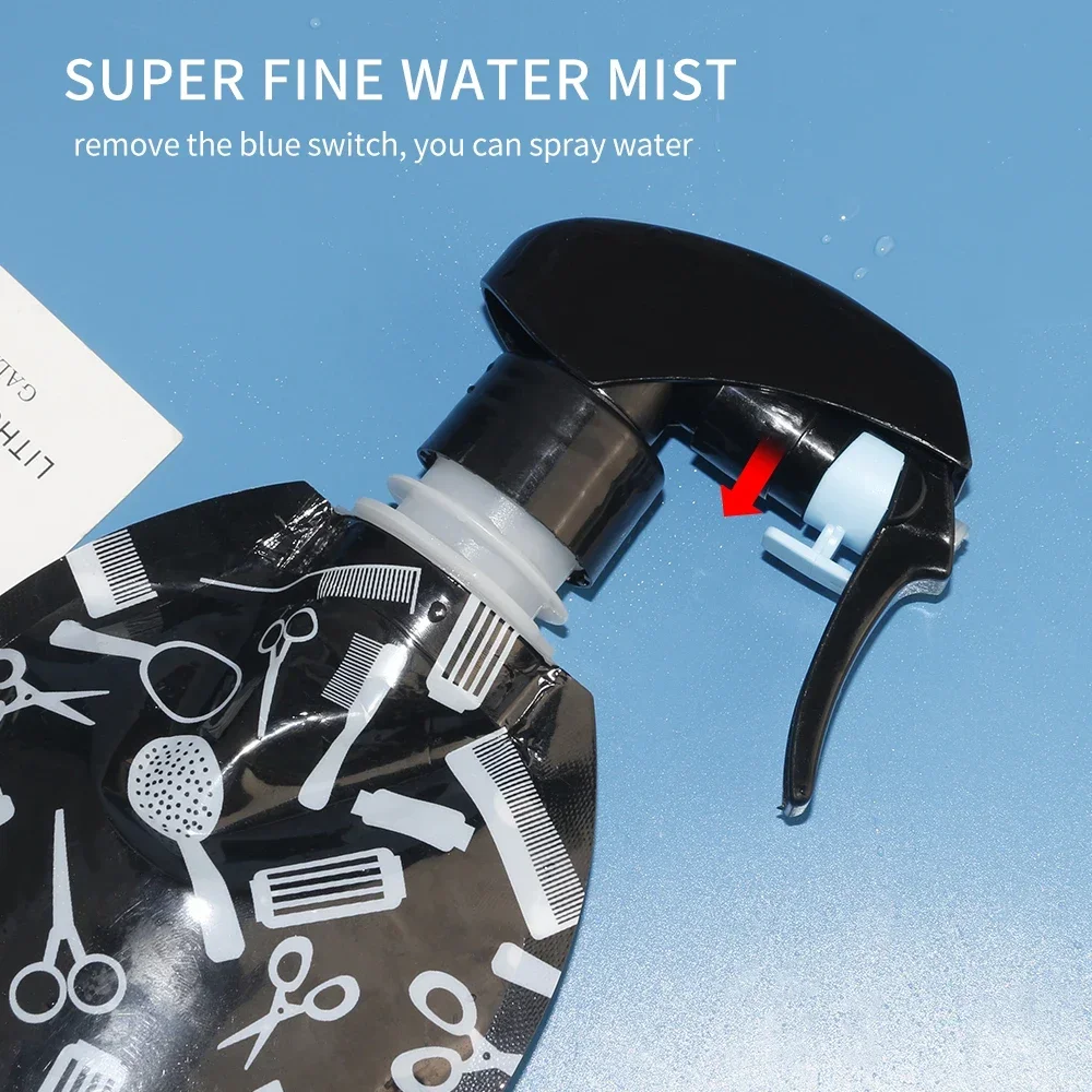 350ML Draagbare Opvouwbare Kapsel Spray Fles Hervulbare Mist Kappers Sproeier Kapper Salon Haar Styling Tools Watter Sproeier