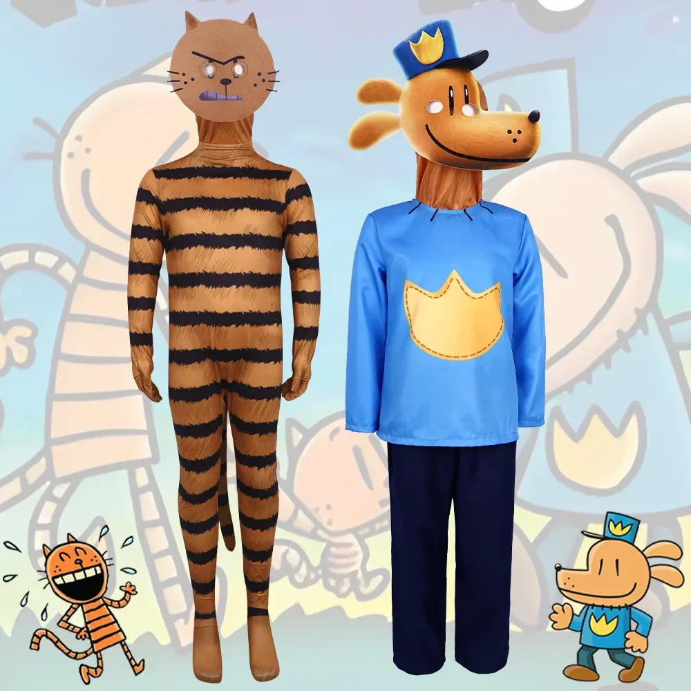 Detective Dog Man Halloween Role Playing Dog Man Cosplay Costume Stage Performance Costume