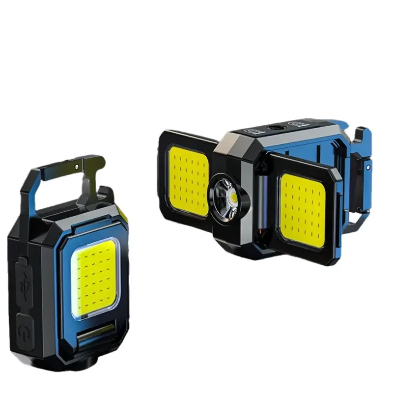 Outdoor USB Mini Keychain Light COB Work Light Car Repair Home Emergency Night Camping Light