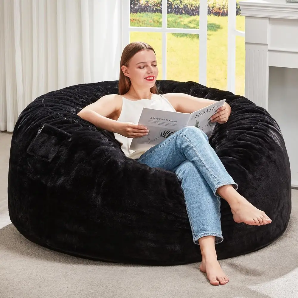 ean ag Chair or Adult Giant eag with iller lack 3T | reathale Material Removale hine Washale Cover Memory oam Living Room edroom