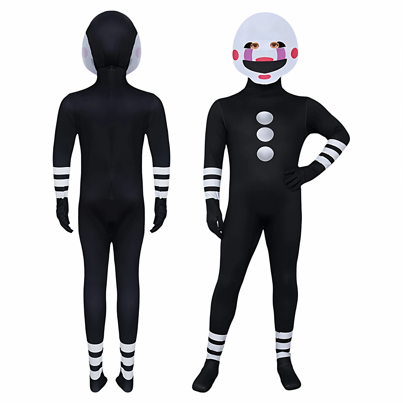 

Halloween Terror Night Role-playing Costume Bear's 5 Nights after 2 Masked Man Cos Jumpsuit Chinese Production Polyester