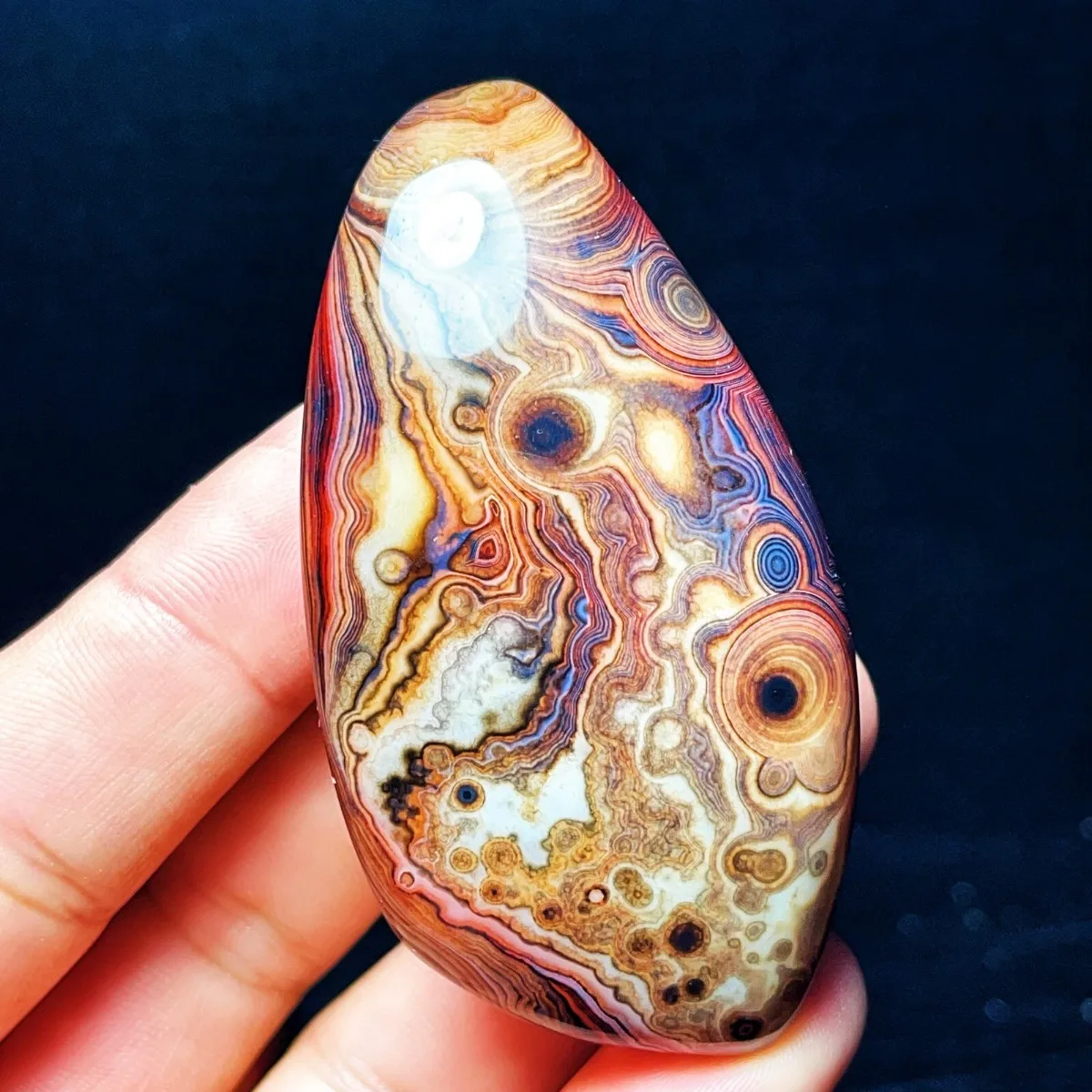 Translucent Beauty Crystal Clear Banded Agate, Tumbled Polished Stone, Gift Giving, Natural Stone, Table Display, Desk Decor