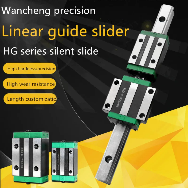 Made In China Shangyin Interchangeable Precision Linear Guide Slider Shangyin Interchangeable Hgh25 Square Slider/Hgw25 Flange S