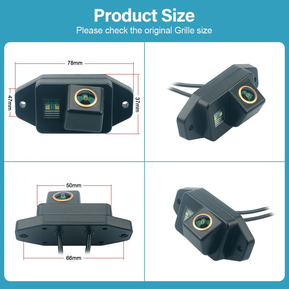 HD 1080P Trajectory Car Rear View Camera For Toyota Land Cruiser 150 Series Toyota Prado 2700 4000 2005 2006 2007 2008 2009 2010