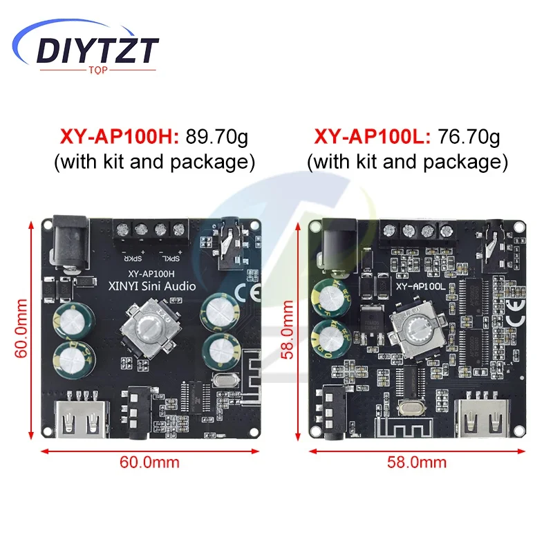 XY-AP100H 100 واط + 100 واط المزدوج TPA3116D2 بلوتوث 5.0 ستيريو الصوت الرقمية مكبر كهربائي مجلس أمبير مكبر للصوت AUX USB APP