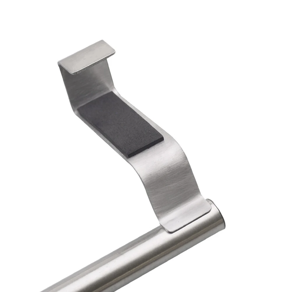 منشفة من الفولاذ المقاوم للصدأ رف معلق شريط واحد 36 سنتيمتر فوق الباب المنظم المنزل المطبخ الحمام تخزين منشفة رف معلق