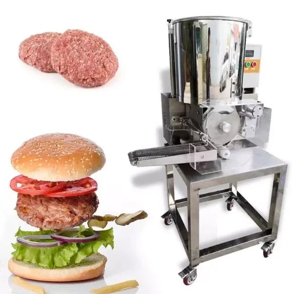 baguette Hamburger Slicing Making Meat Patty Forming Breading Hamburger Bread Production Line