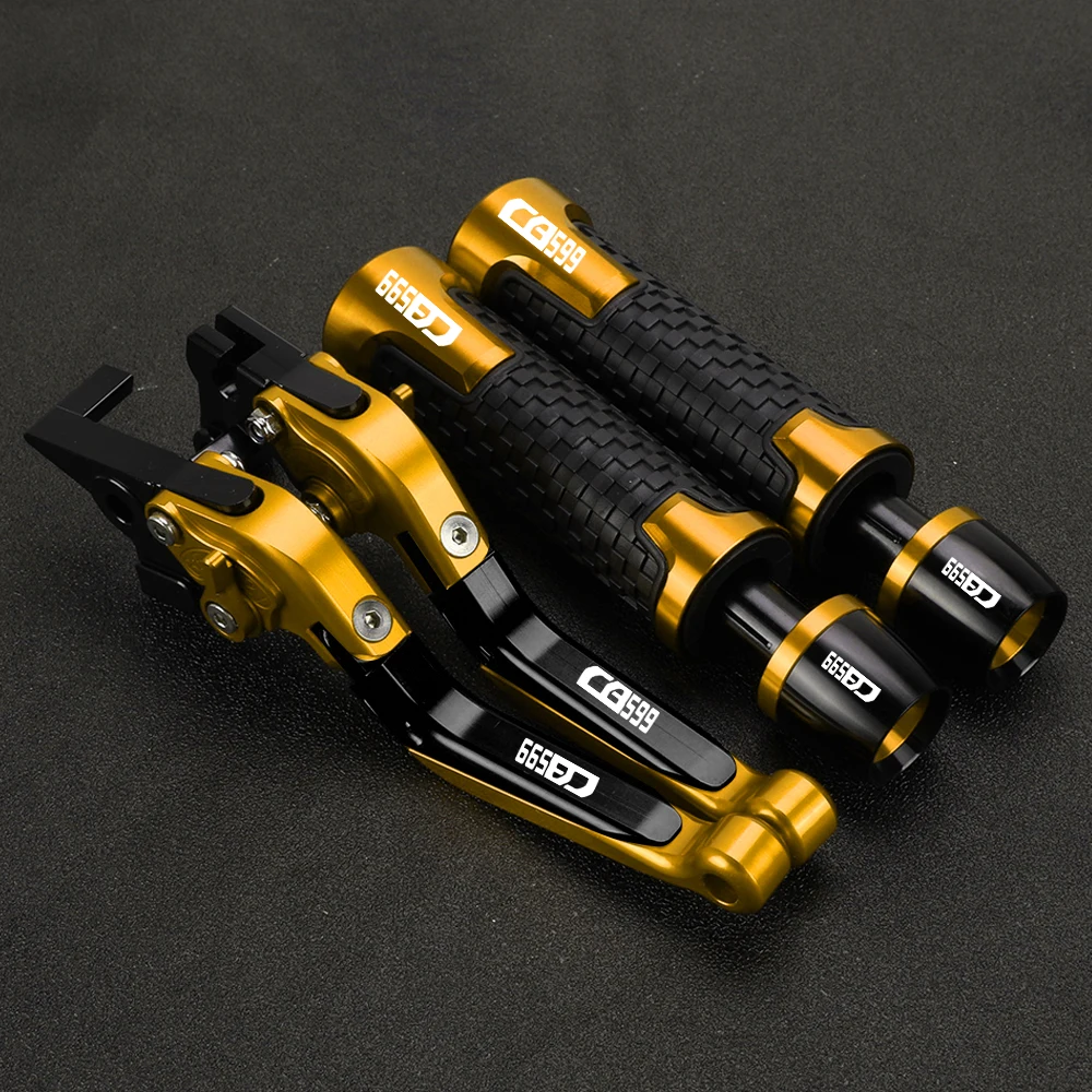 

Motorcycle Adjustable Brake Clutch Lever Handle bar Grips Ends For HONDA CB599 CB 599 2007 2008 2009 2010 2011 2012 2013