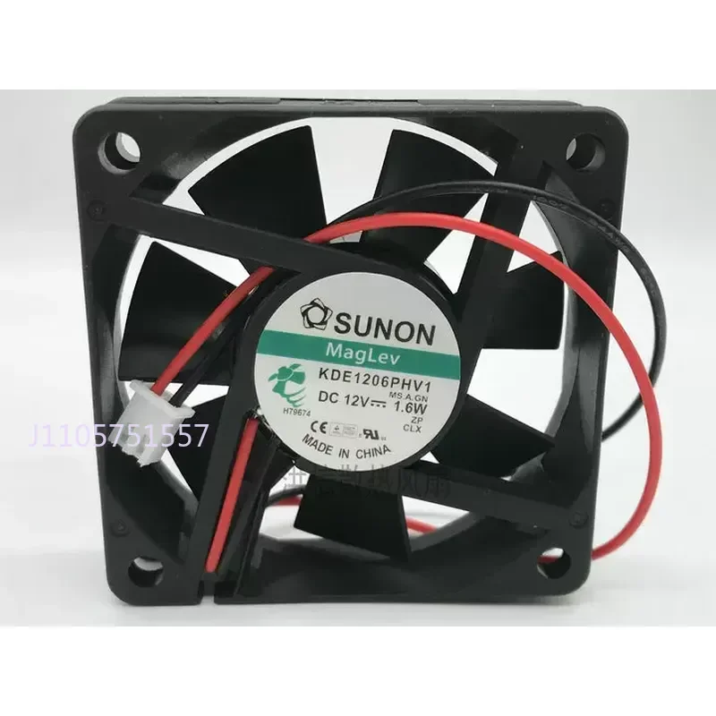 Original Built-in SUNON 6015 KDE1206PHV1 12V 1.6W 60x15mm Silent Fan for Electronic Devices