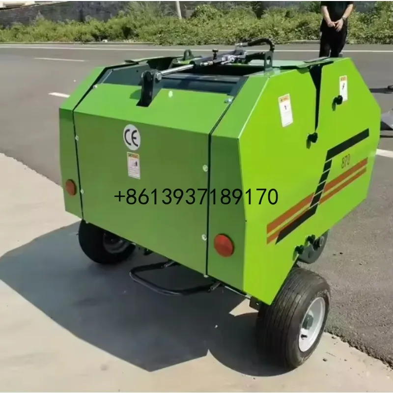 Large Capacity Round Hay Baler with Reinforced Frame and Low Maintenance Features for Heavy Duty Use
