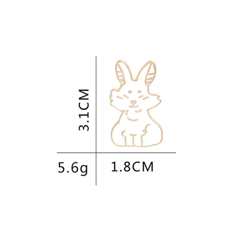 Brooches Pins Cartoon Animals Enamel Badges Backpack Hat Denim Lapel Decoration Jewelry For Women Kids Friends Cute White Rabbit